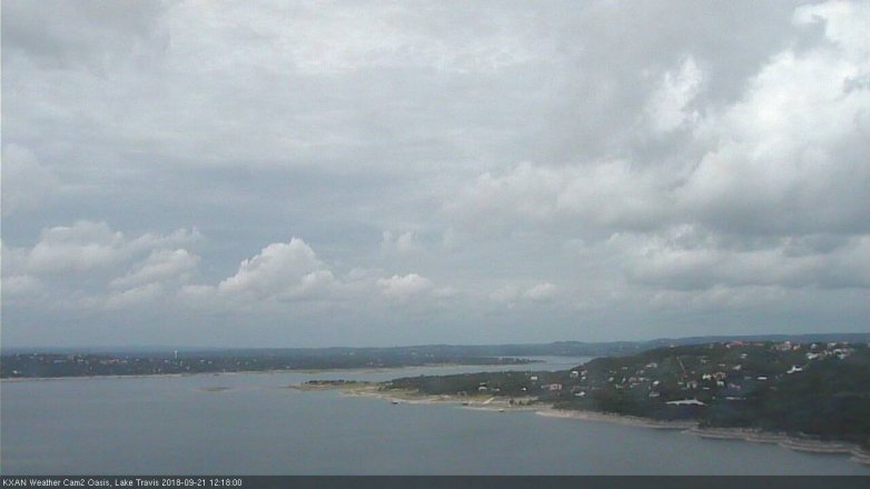 Lake Travis webcam, September 21, 2018 11:20 AM CT
