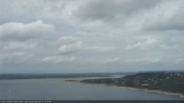 Lake Travis webcam, September 21, 2018 11:40 AM CT