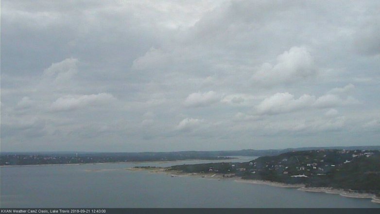 Lake Travis webcam, September 21, 2018 11:45 AM CT