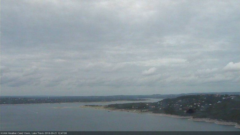 Lake Travis webcam, September 21, 2018 11:50 AM CT