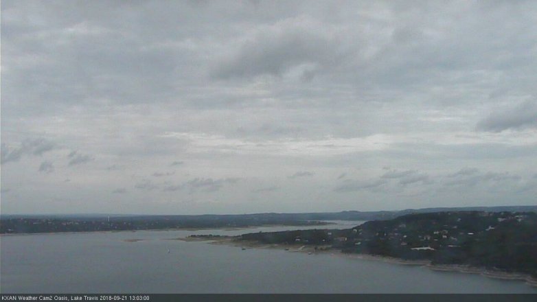 Lake Travis webcam, September 21, 2018 12:05 PM CT