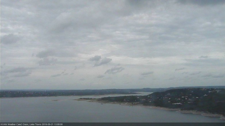 Lake Travis webcam, September 21, 2018 12:10 PM CT