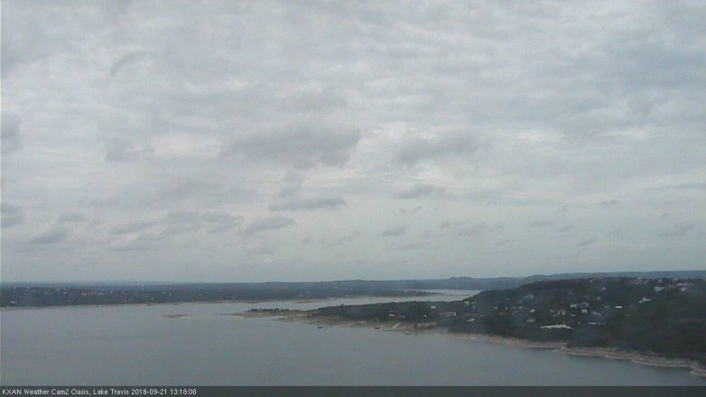 Lake Travis webcam, September 21, 2018 12:20 PM CT