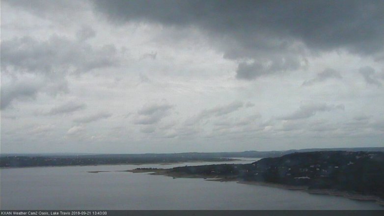 Lake Travis webcam, September 21, 2018 12:45 PM CT