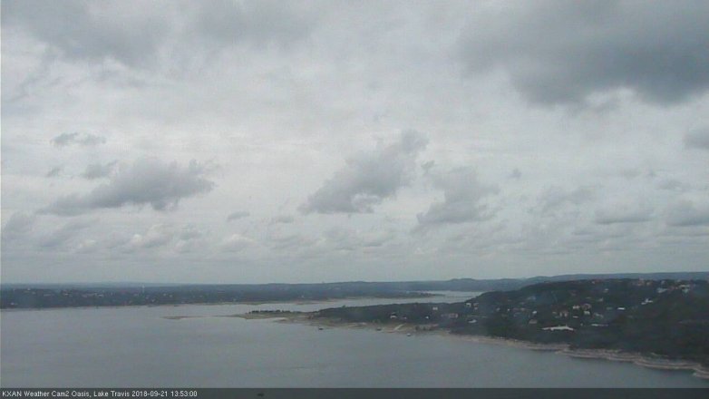 Lake Travis webcam, September 21, 2018 12:55 PM CT