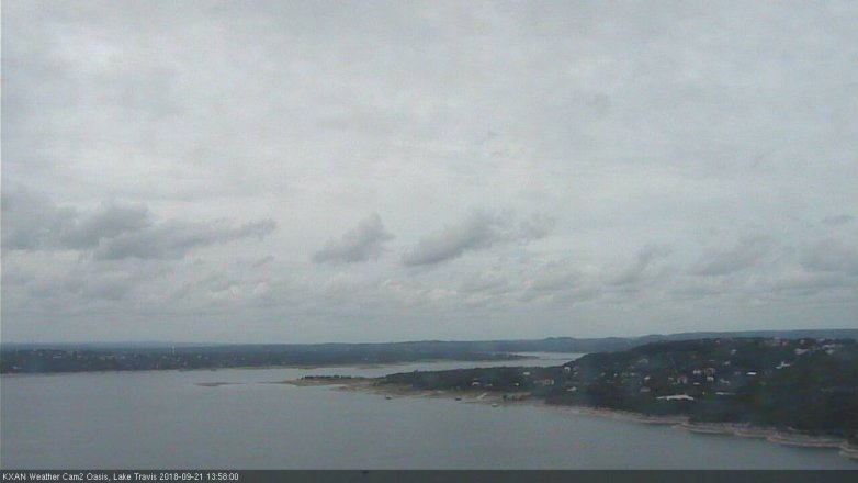 Lake Travis webcam, September 21, 2018 1:00 PM CT