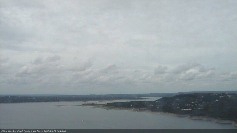 Lake Travis webcam, September 21, 2018 1:05 PM CT