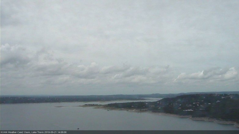 Lake Travis webcam, September 21, 2018 1:10 PM CT