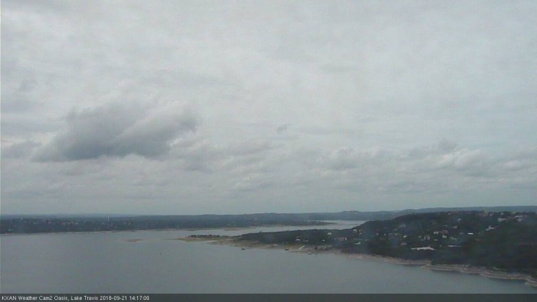 Lake Travis webcam, September 21, 2018 1:20 PM CT