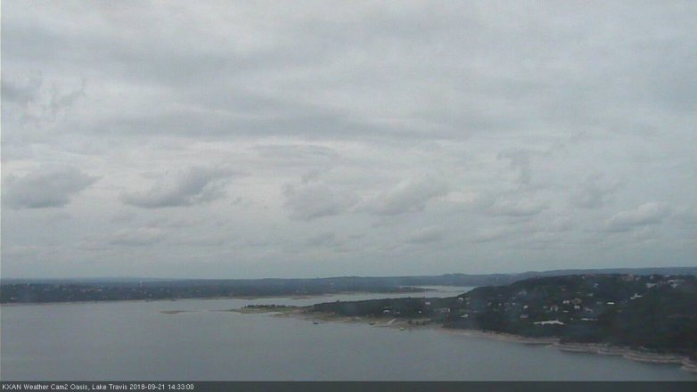Lake Travis webcam, September 21, 2018 1:35 PM CT
