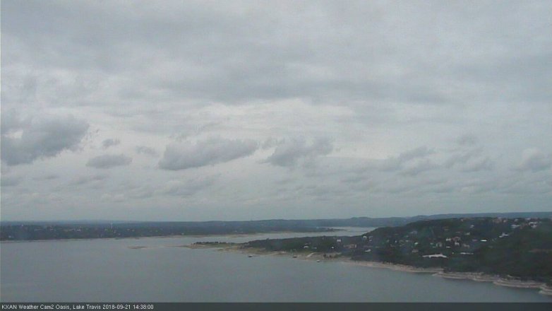 Lake Travis webcam, September 21, 2018 1:40 PM CT