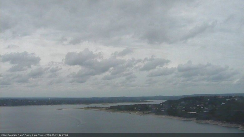 Lake Travis webcam, September 21, 2018 1:50 PM CT