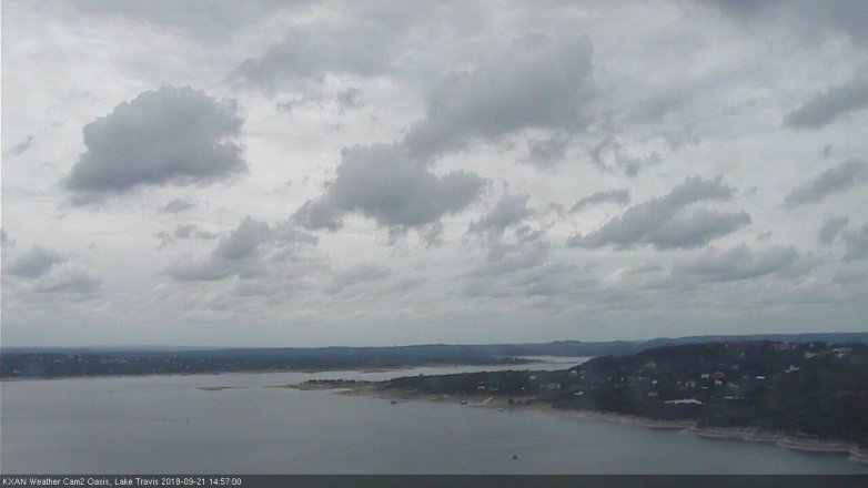 Lake Travis webcam, September 21, 2018 2:00 PM CT