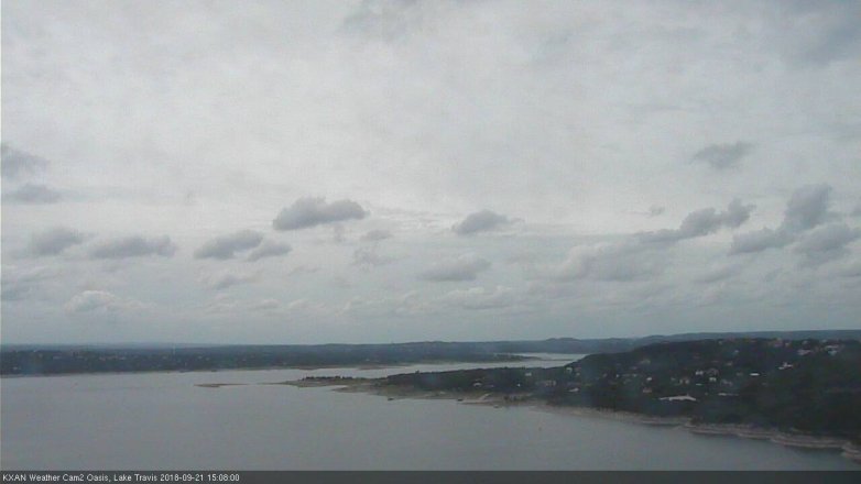 Lake Travis webcam, September 21, 2018 2:10 PM CT