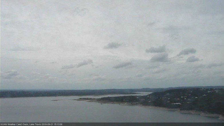 Lake Travis webcam, September 21, 2018 2:15 PM CT