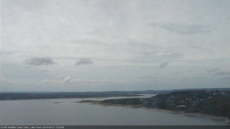 Lake Travis webcam, September 21, 2018 2:30 PM CT