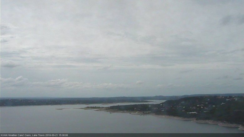 Lake Travis webcam, September 21, 2018 2:40 PM CT
