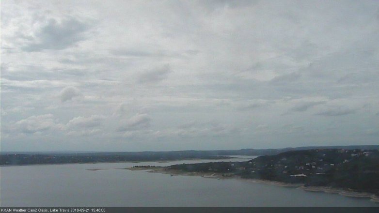 Lake Travis webcam, September 21, 2018 2:50 PM CT