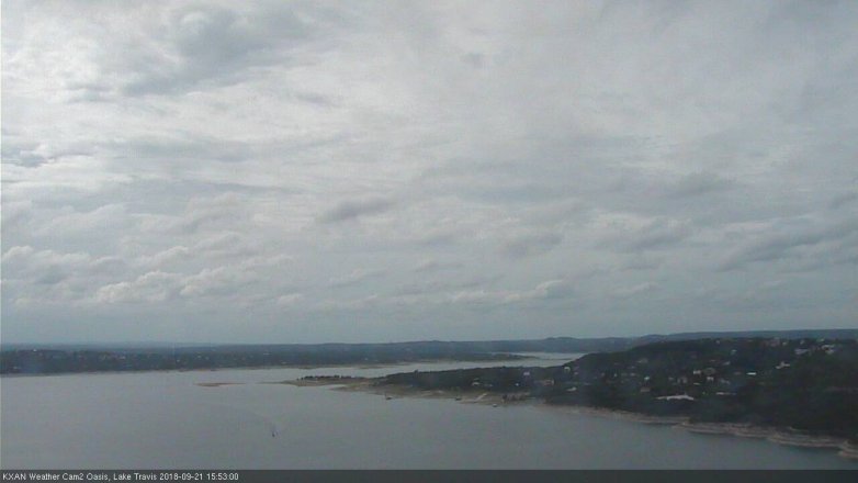 Lake Travis webcam, September 21, 2018 2:55 PM CT