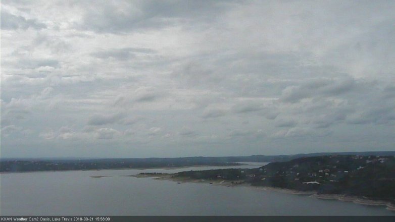 Lake Travis webcam, September 21, 2018 3:00 PM CT
