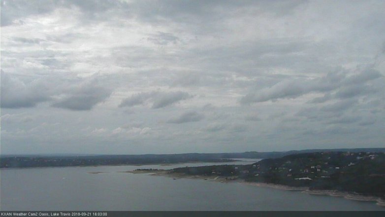 Lake Travis webcam, September 21, 2018 3:05 PM CT