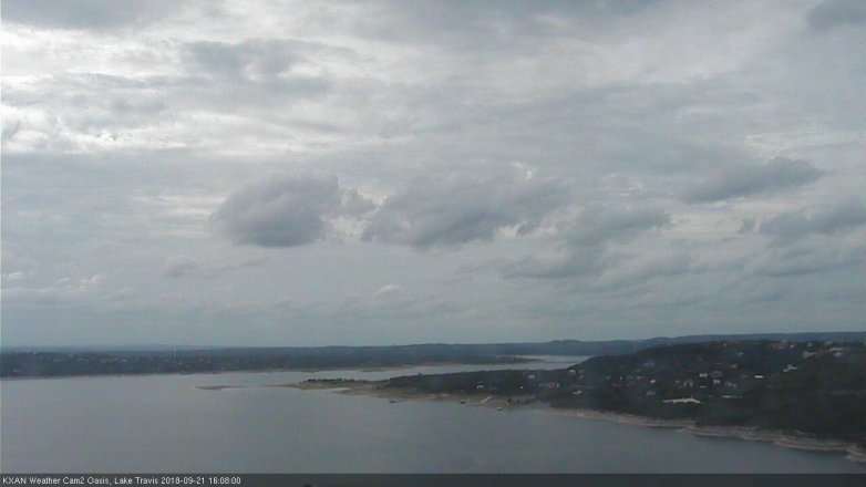 Lake Travis webcam, September 21, 2018 3:10 PM CT