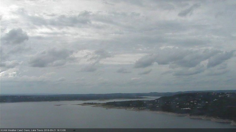 Lake Travis webcam, September 21, 2018 3:15 PM CT