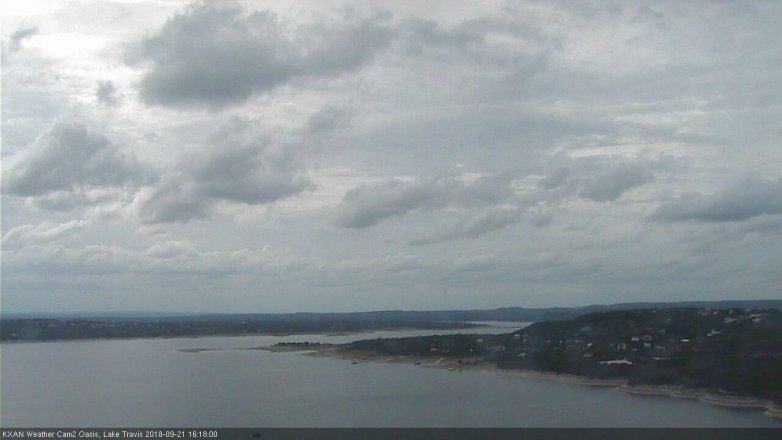 Lake Travis webcam, September 21, 2018 3:20 PM CT