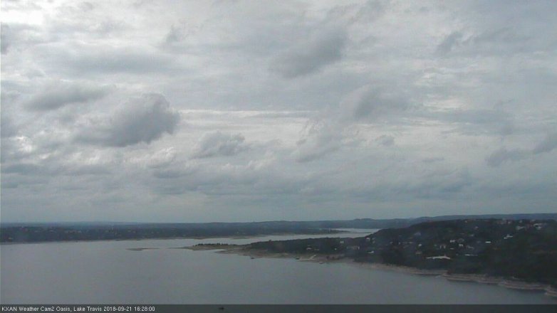 Lake Travis webcam, September 21, 2018 3:30 PM CT