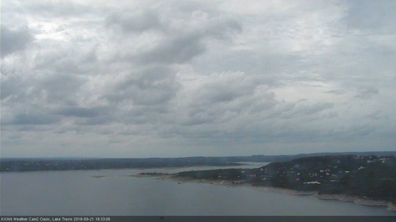 Lake Travis webcam, September 21, 2018 3:35 PM CT