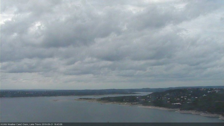 Lake Travis webcam, September 21, 2018 3:45 PM CT