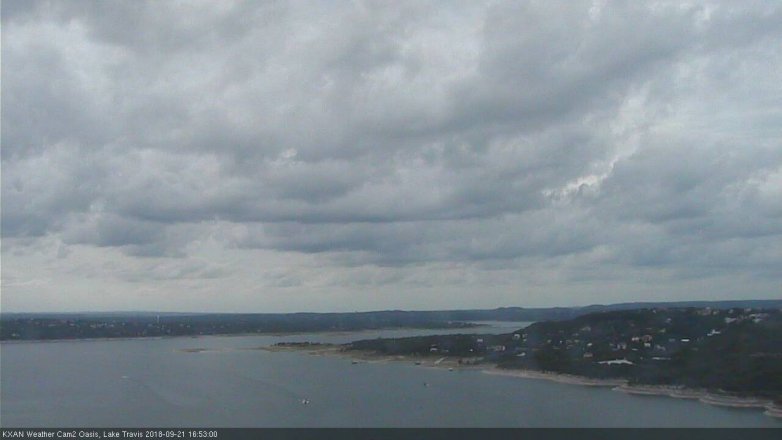 Lake Travis webcam, September 21, 2018 3:55 PM CT