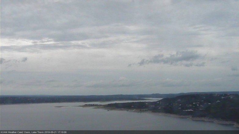 Lake Travis webcam, September 21, 2018 4:20 PM CT