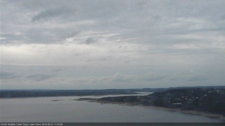 Lake Travis webcam, September 21, 2018 4:30 PM CT
