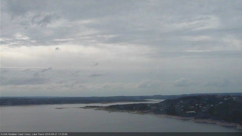 Lake Travis webcam, September 21, 2018 4:35 PM CT