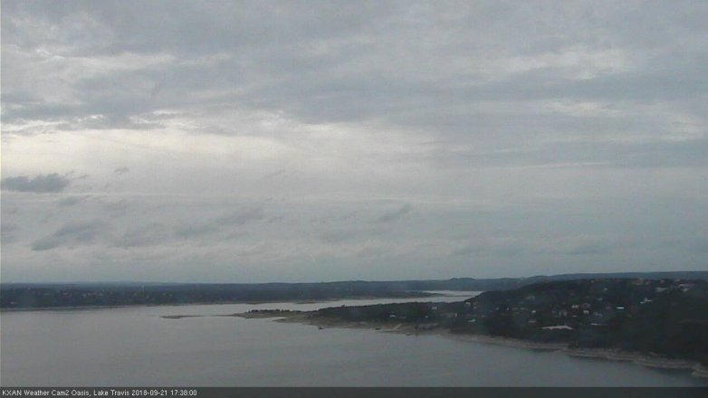 Lake Travis webcam, September 21, 2018 4:40 PM CT