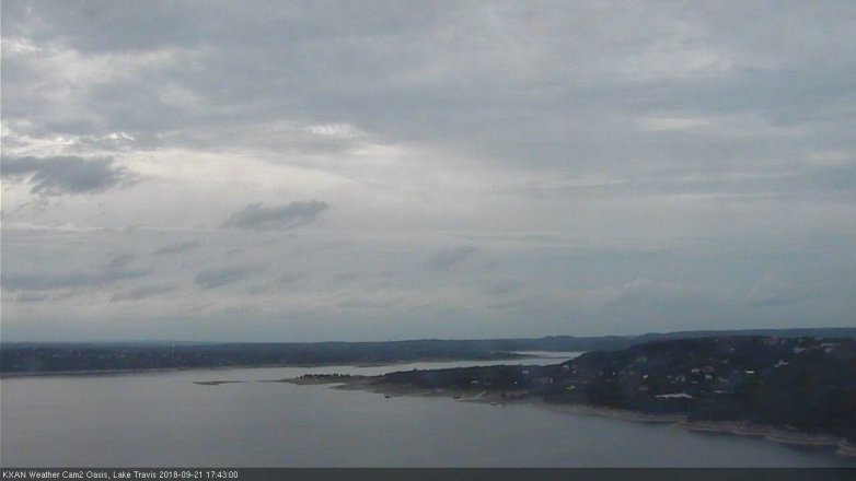 Lake Travis webcam, September 21, 2018 4:45 PM CT