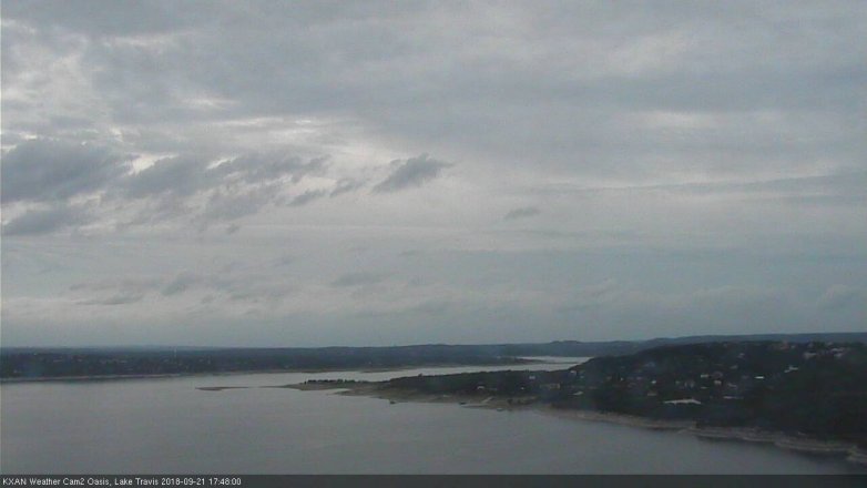Lake Travis webcam, September 21, 2018 4:50 PM CT