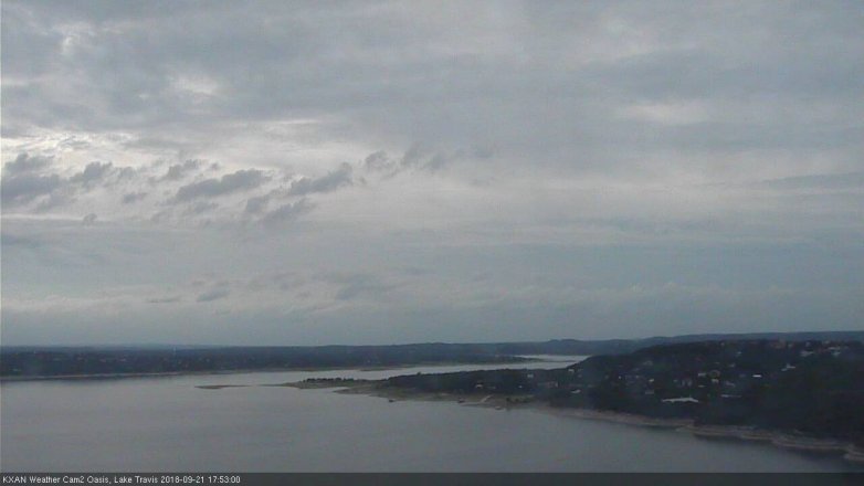 Lake Travis webcam, September 21, 2018 4:55 PM CT