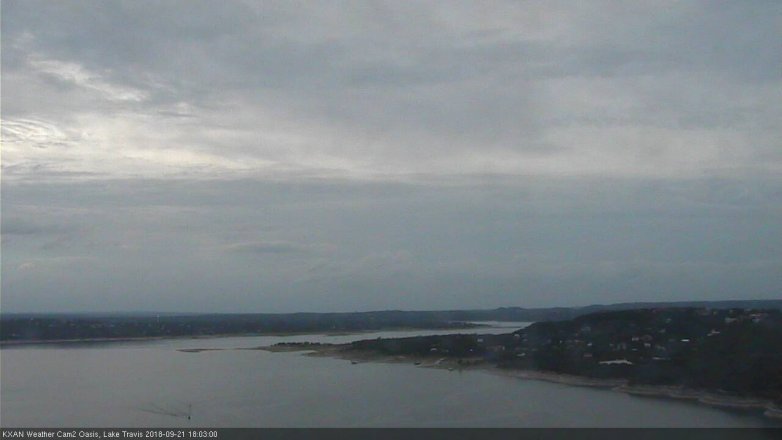 Lake Travis webcam, September 21, 2018 5:05 PM CT