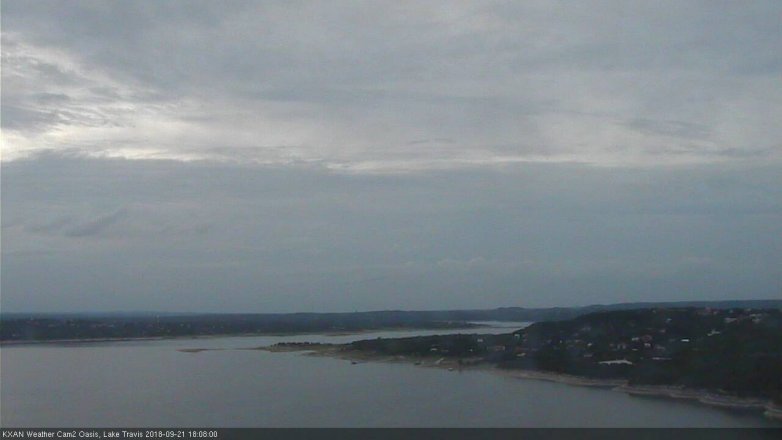 Lake Travis webcam, September 21, 2018 5:10 PM CT