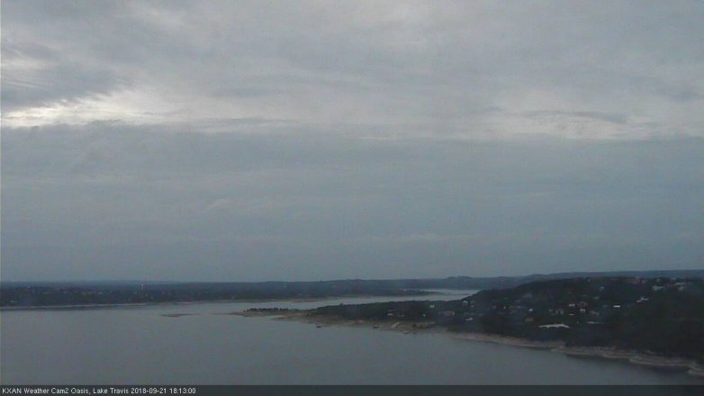 Lake Travis webcam, September 21, 2018 5:15 PM CT