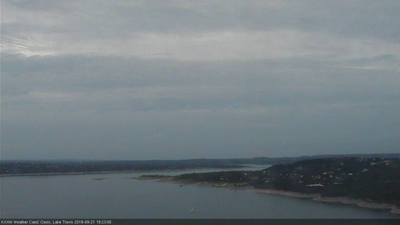 Lake Travis webcam, September 21, 2018 5:25 PM CT