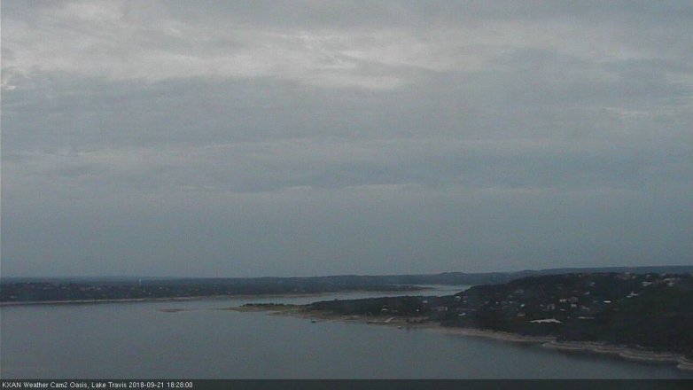 Lake Travis webcam, September 21, 2018 5:30 PM CT