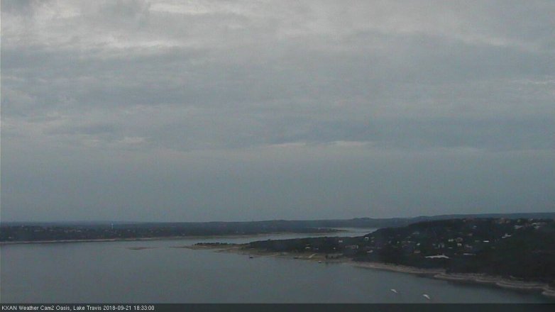 Lake Travis webcam, September 21, 2018 5:35 PM CT