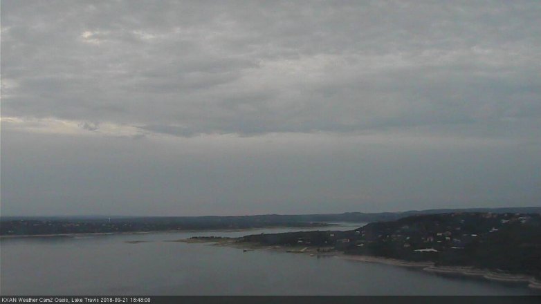 Lake Travis webcam, September 21, 2018 5:50 PM CT