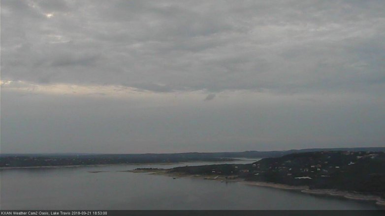 Lake Travis webcam, September 21, 2018 5:55 PM CT