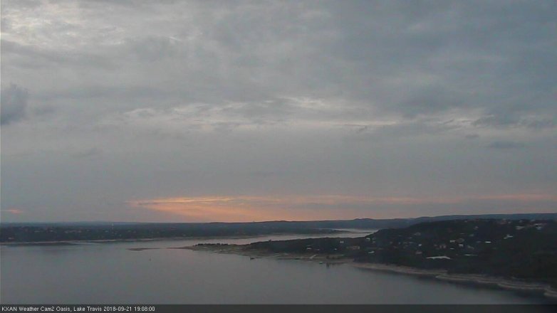 Lake Travis webcam, September 21, 2018 6:10 PM CT