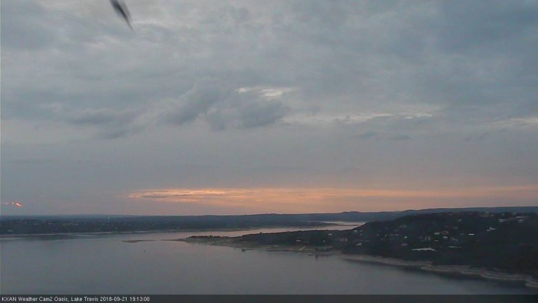Lake Travis webcam, September 21, 2018 6:15 PM CT