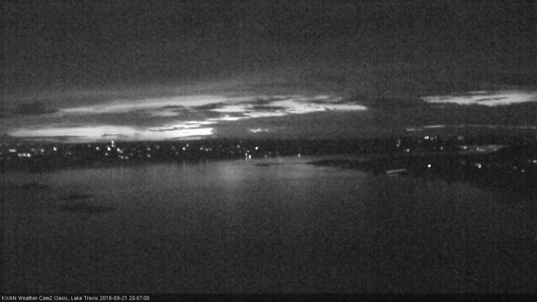 Lake Travis webcam, September 21, 2018 7:10 PM CT